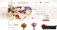 Desktop Screenshot of kwiatylaura.pl