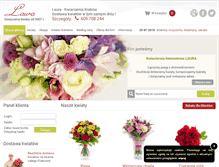Tablet Screenshot of kwiatylaura.pl